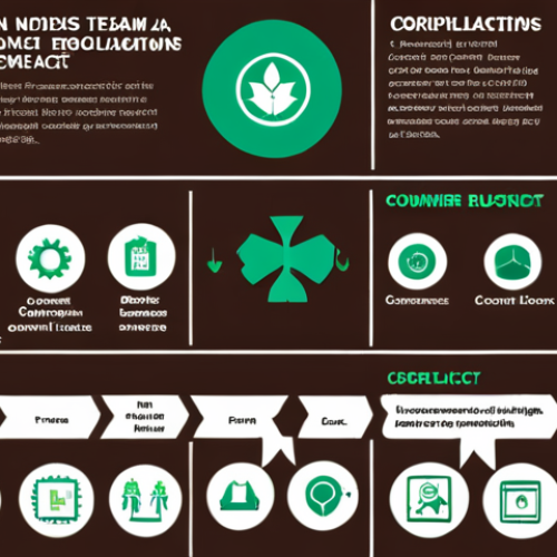 **Image Prompt for Corporate Compliance**: 
   "An infographic illustrating the importance of environmental compliance in modern business. Include elements such as a checklist of regulations, a business team discussing strategies, and icons representing positive outcomes like consumer trust and reduced legal risks."