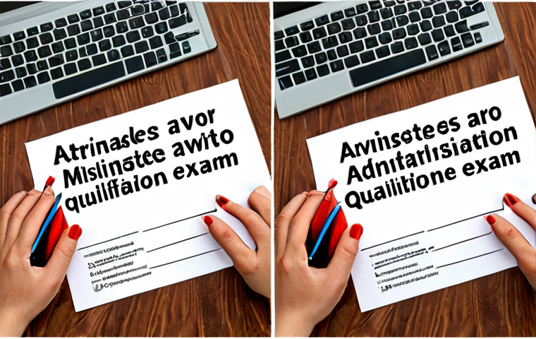 Okay, here are two image prompts based on the provided text, designed to help someone avoid common mistakes while preparing for an administrative safety qualification exam: